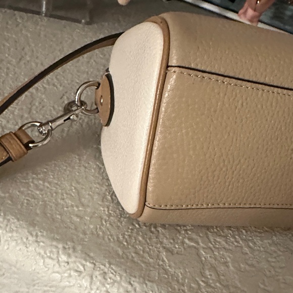 Coach Beige Leather Satchel - Picture 9 of 16